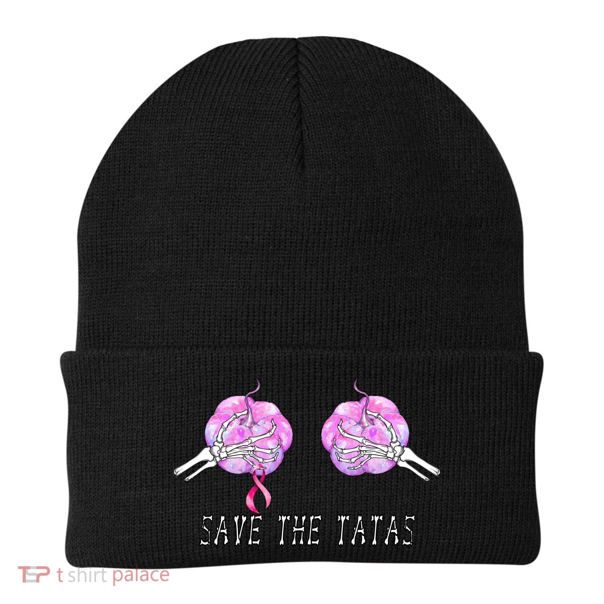 Save The TaTas Halloween Breast Cancer Awareness Beanie