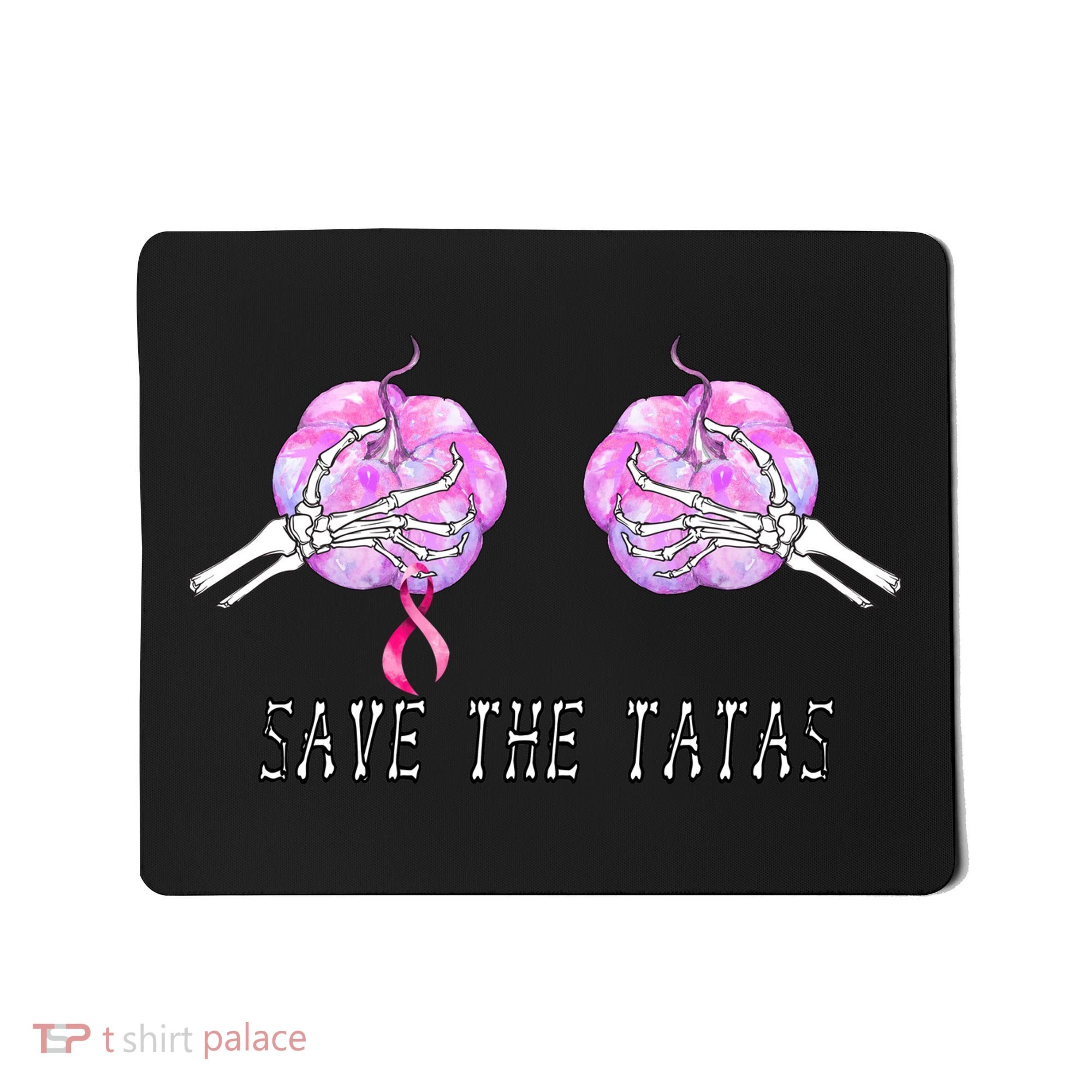 Save The TaTas Halloween Breast Cancer Awareness Mousepad