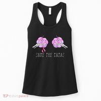 Save The TaTas Halloween Breast Cancer Awareness Women's Tank Top thumb 0