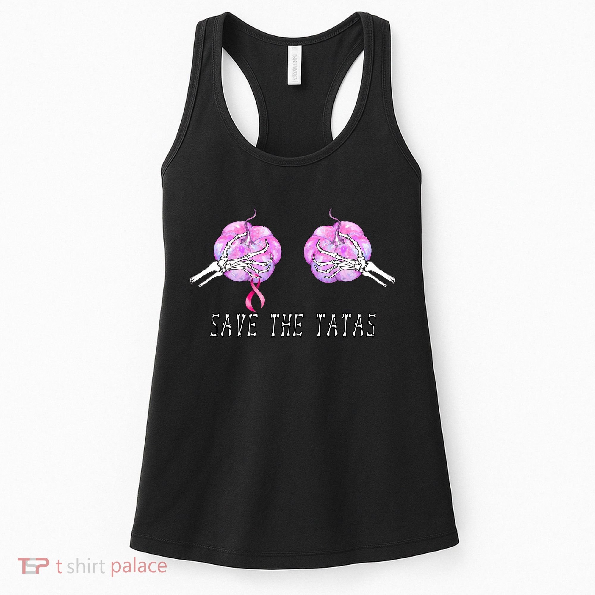 Save The TaTas Halloween Breast Cancer Awareness Women's Tank Top