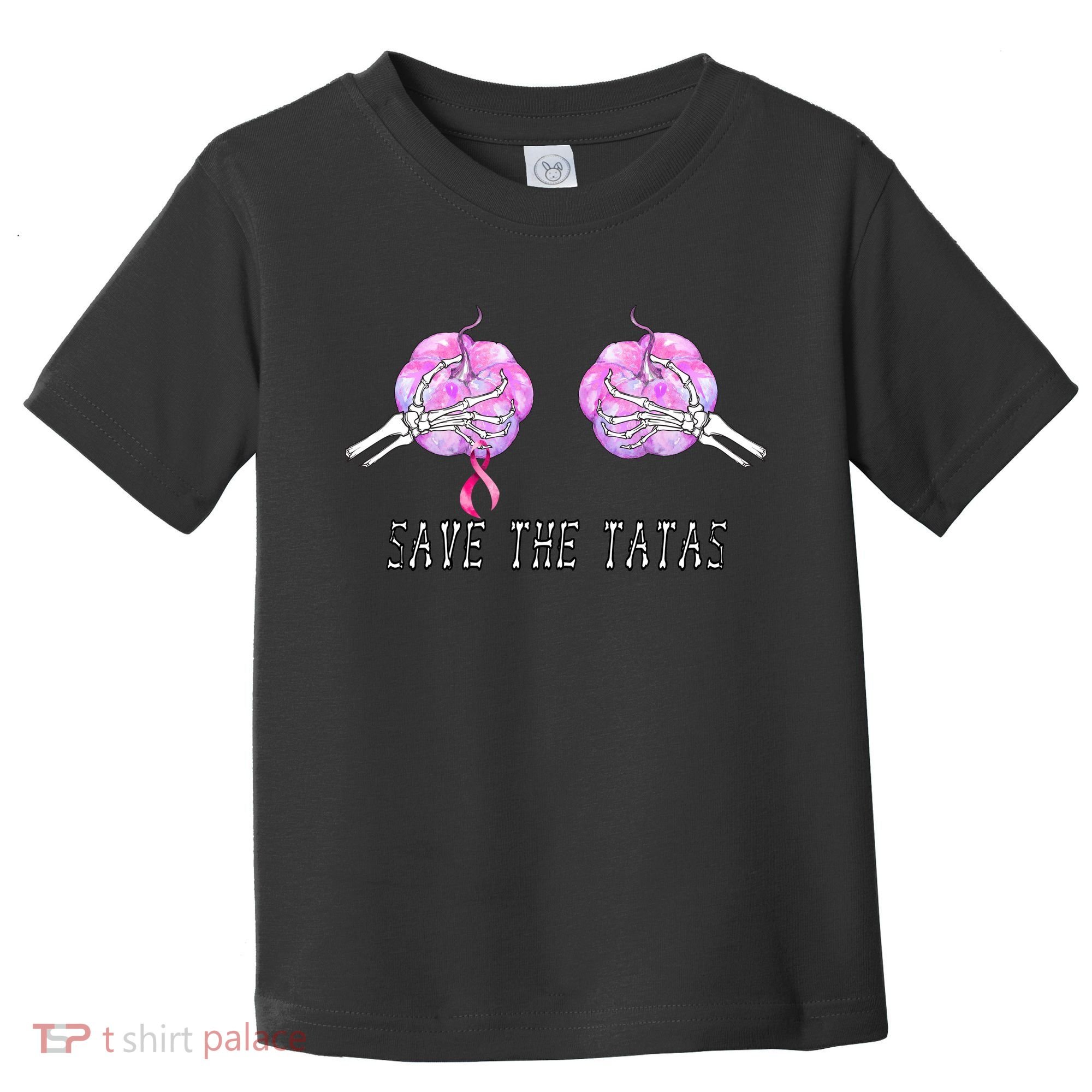 Save The TaTas Halloween Breast Cancer Awareness Toddler T-Shirt