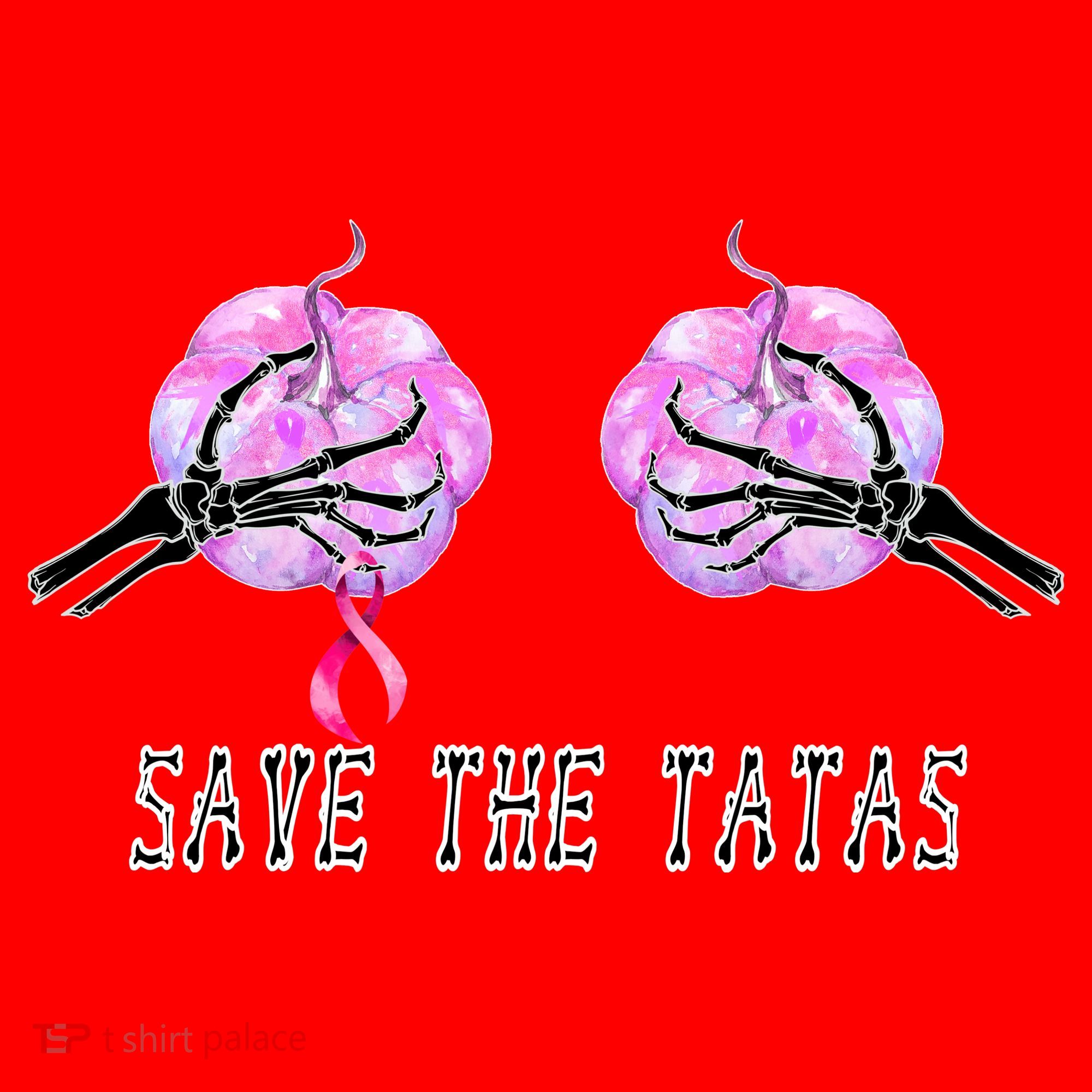 Save The TaTas Halloween Breast Cancer Awareness Santa Hat