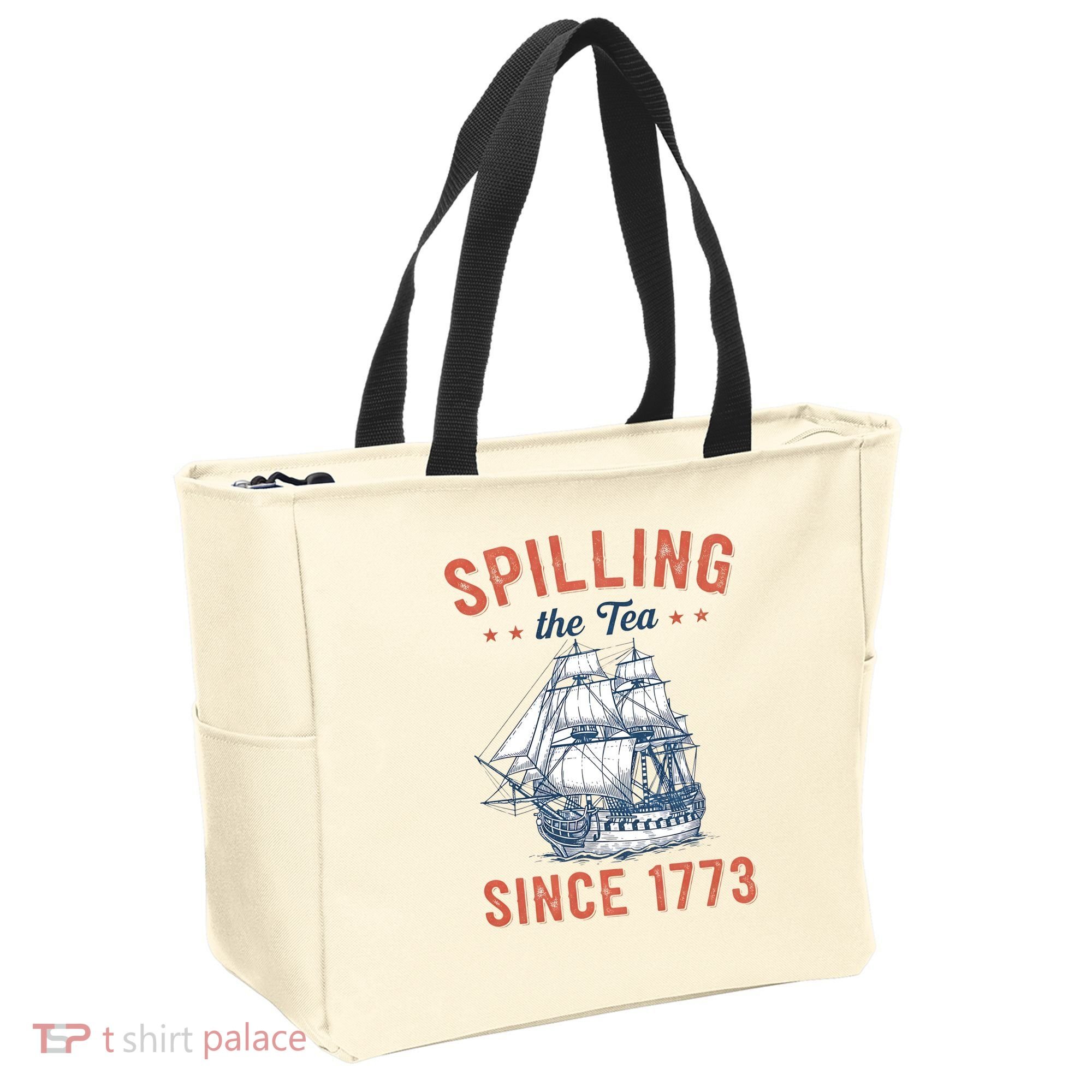 Spilling The Tea Since 1773 Tote Bag