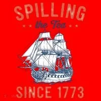 Spilling The Tea Since 1773 Santa Hat thumb 1