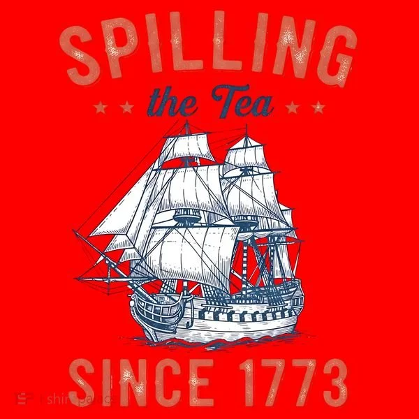 Spilling The Tea Since 1773 Santa Hat