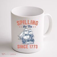 Spilling The Tea Since 1773 Coffee Mug thumb 1