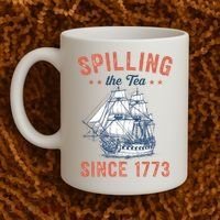 Spilling The Tea Since 1773 Coffee Mug thumb 2