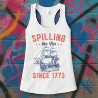 Spilling The Tea Since 1773 Women's Tank Top thumb 3
