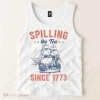 Spilling The Tea Since 1773 Tank Top thumb 2