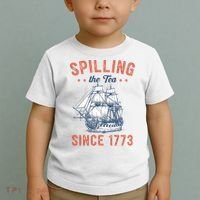 Spilling The Tea Since 1773 Toddler T-Shirt thumb 2