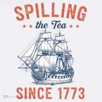 Spilling The Tea Since 1773 Kids Sweatshirt thumb 2