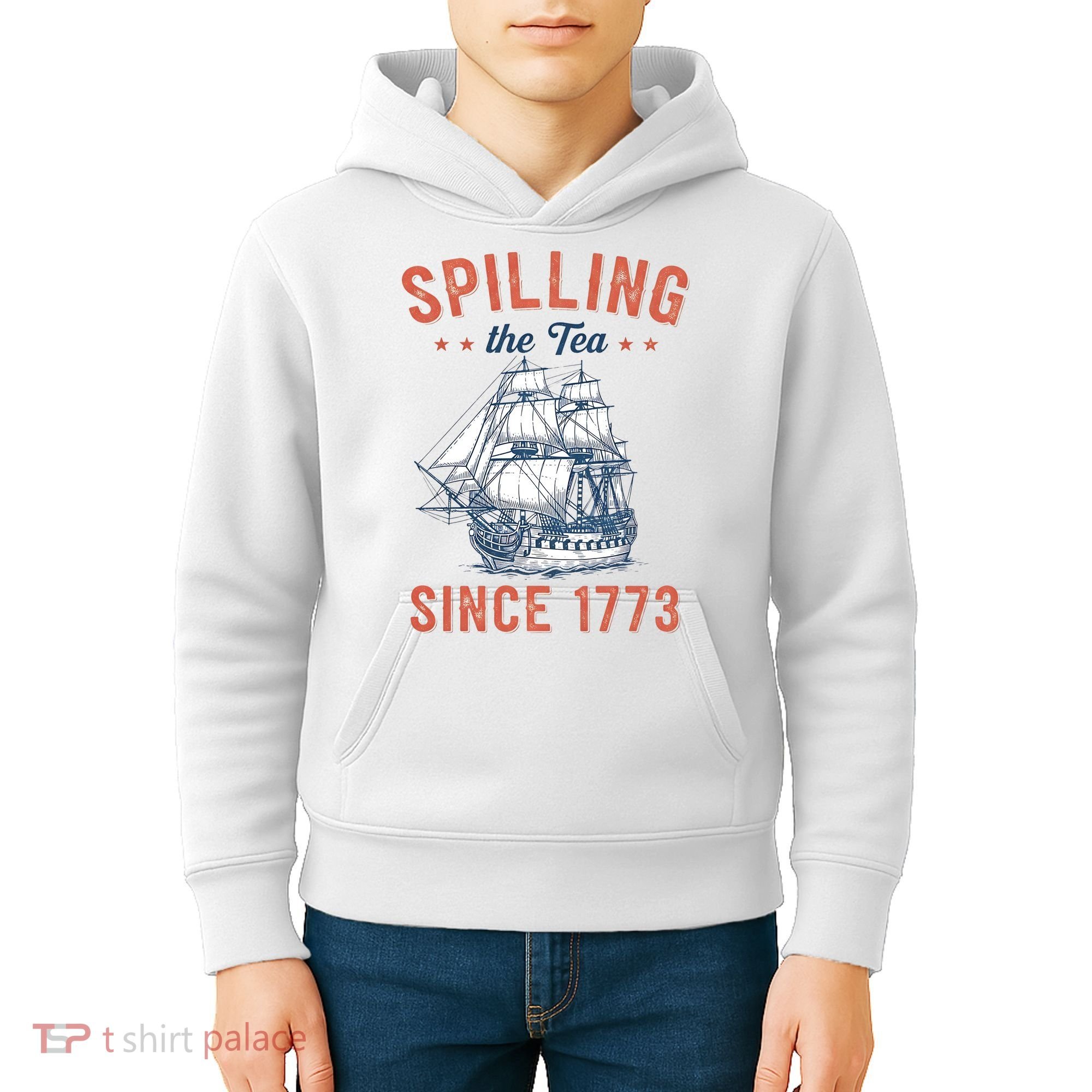 Spilling The Tea Since 1773 Kids Hoodie