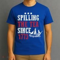 Spilling The Tea Since 1773 T-Shirt thumb 3