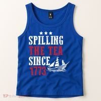 Spilling The Tea Since 1773 Tank Top thumb 2