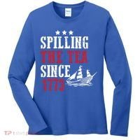 Spilling The Tea Since 1773 Women's Long Sleeve Shirt thumb 0