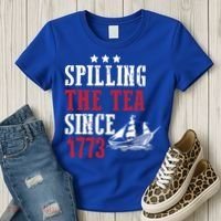 Spilling The Tea Since 1773 Women's T-Shirt thumb 3