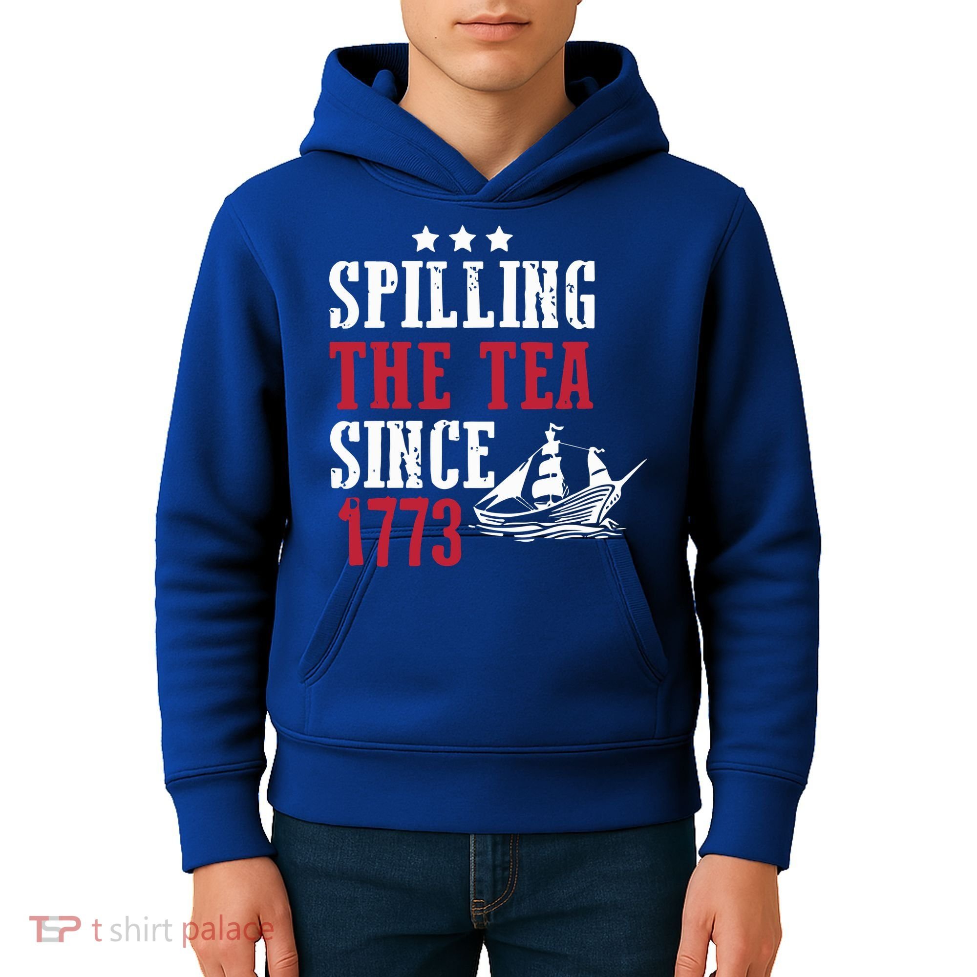 Spilling The Tea Since 1773 Kids Hoodie