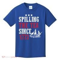 Spilling The Tea Since 1773 Kids T-Shirt thumb 0