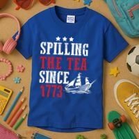 Spilling The Tea Since 1773 Kids T-Shirt thumb 3