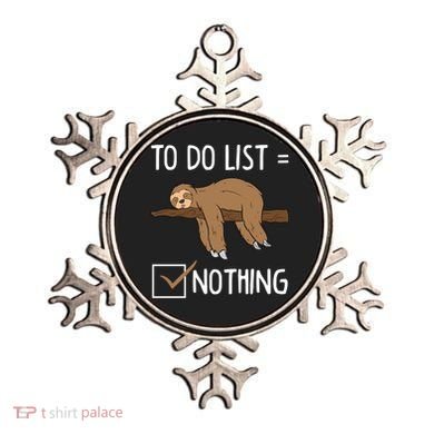 Sloth Tired Todo List Nothing Lazy Sloth Ornament