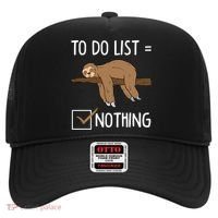 Sloth Tired Todo List Nothing Lazy Sloth Hat thumb 0
