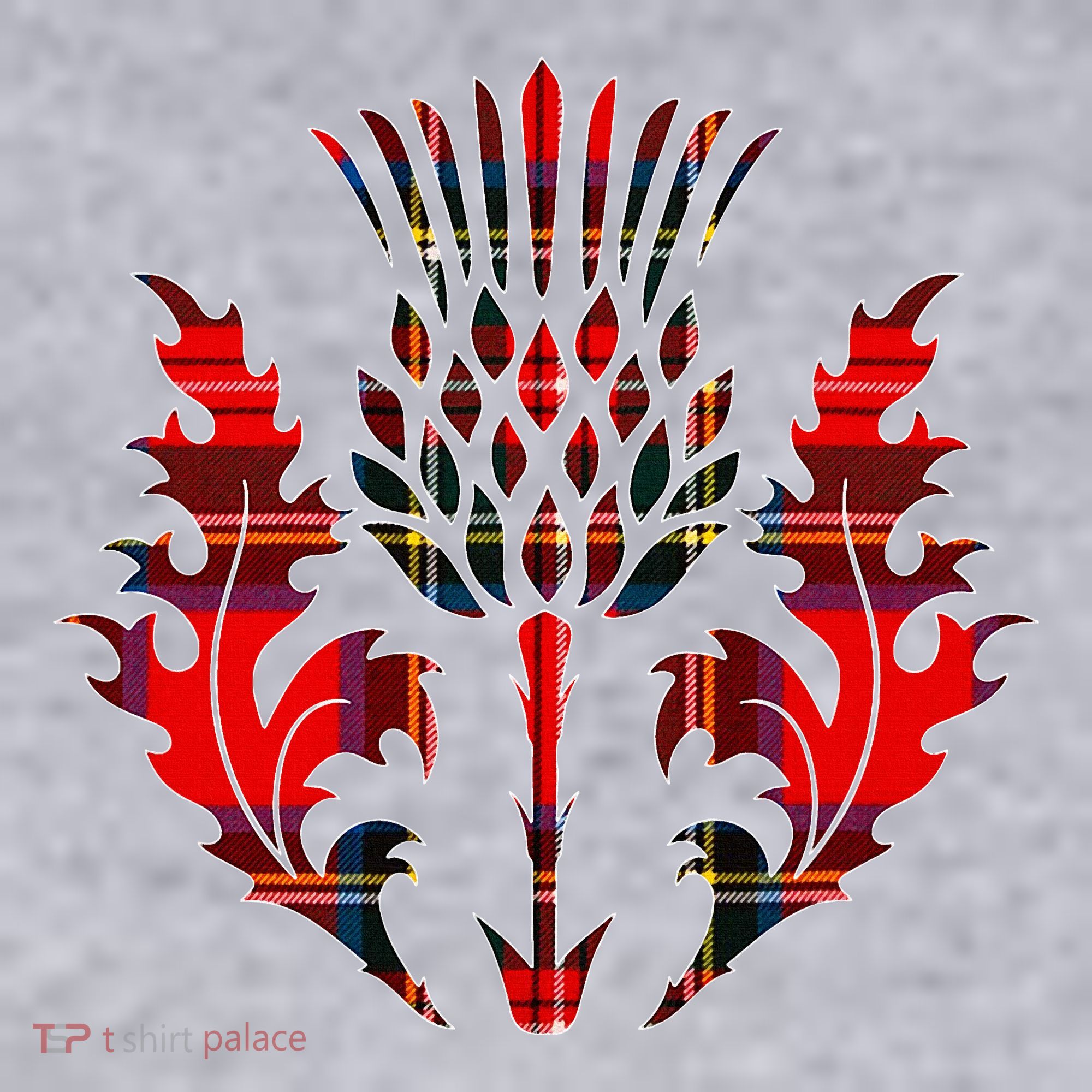 Scottish Tartan Thistle Emblem Women's Sweatshirt