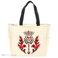 Scottish Tartan Thistle Emblem Tote Bag thumb 0