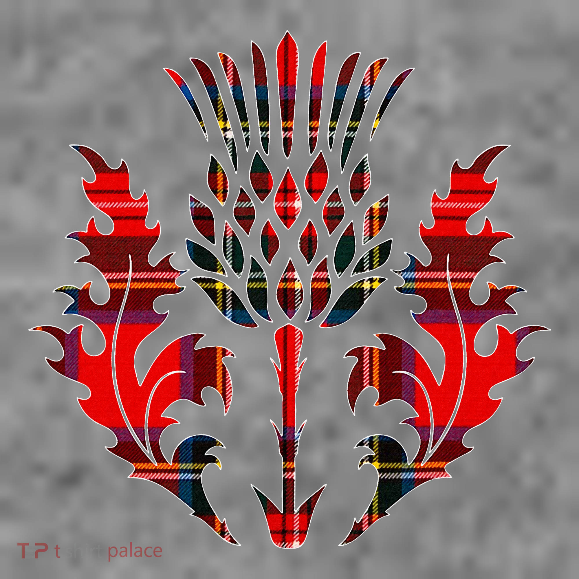 Scottish Tartan Thistle Emblem Toddler Hoodie
