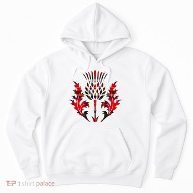 Scottish Tartan Thistle Emblem Hoodie