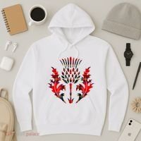 Scottish Tartan Thistle Emblem Hoodie thumb 3