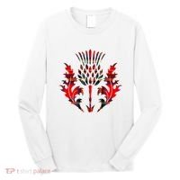 Scottish Tartan Thistle Emblem Long Sleeve Shirt thumb 0