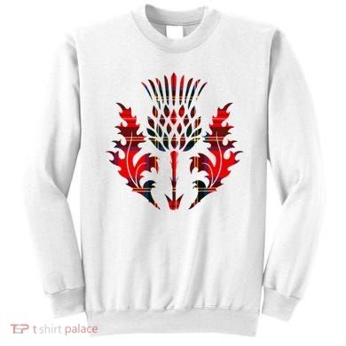 Scottish Tartan Thistle Emblem Sweatshirt