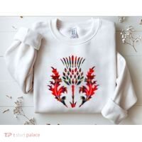 Scottish Tartan Thistle Emblem Sweatshirt thumb 2