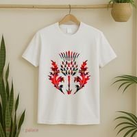 Scottish Tartan Thistle Emblem T-Shirt thumb 2