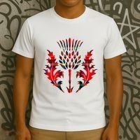 Scottish Tartan Thistle Emblem T-Shirt thumb 3