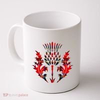 Scottish Tartan Thistle Emblem Coffee Mug thumb 0