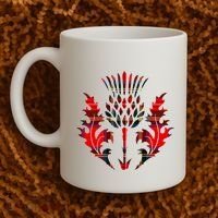 Scottish Tartan Thistle Emblem Coffee Mug thumb 2