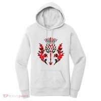Scottish Tartan Thistle Emblem Women's Hoodie thumb 0