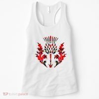 Scottish Tartan Thistle Emblem Women's Tank Top thumb 0