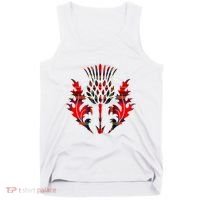 Scottish Tartan Thistle Emblem Tank Top thumb 0