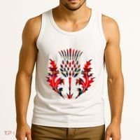 Scottish Tartan Thistle Emblem Tank Top thumb 3
