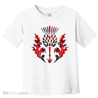 Scottish Tartan Thistle Emblem Toddler T-Shirt