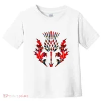 Scottish Tartan Thistle Emblem Toddler T-Shirt thumb 0
