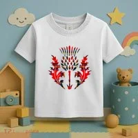 Scottish Tartan Thistle Emblem Toddler T-Shirt thumb 3