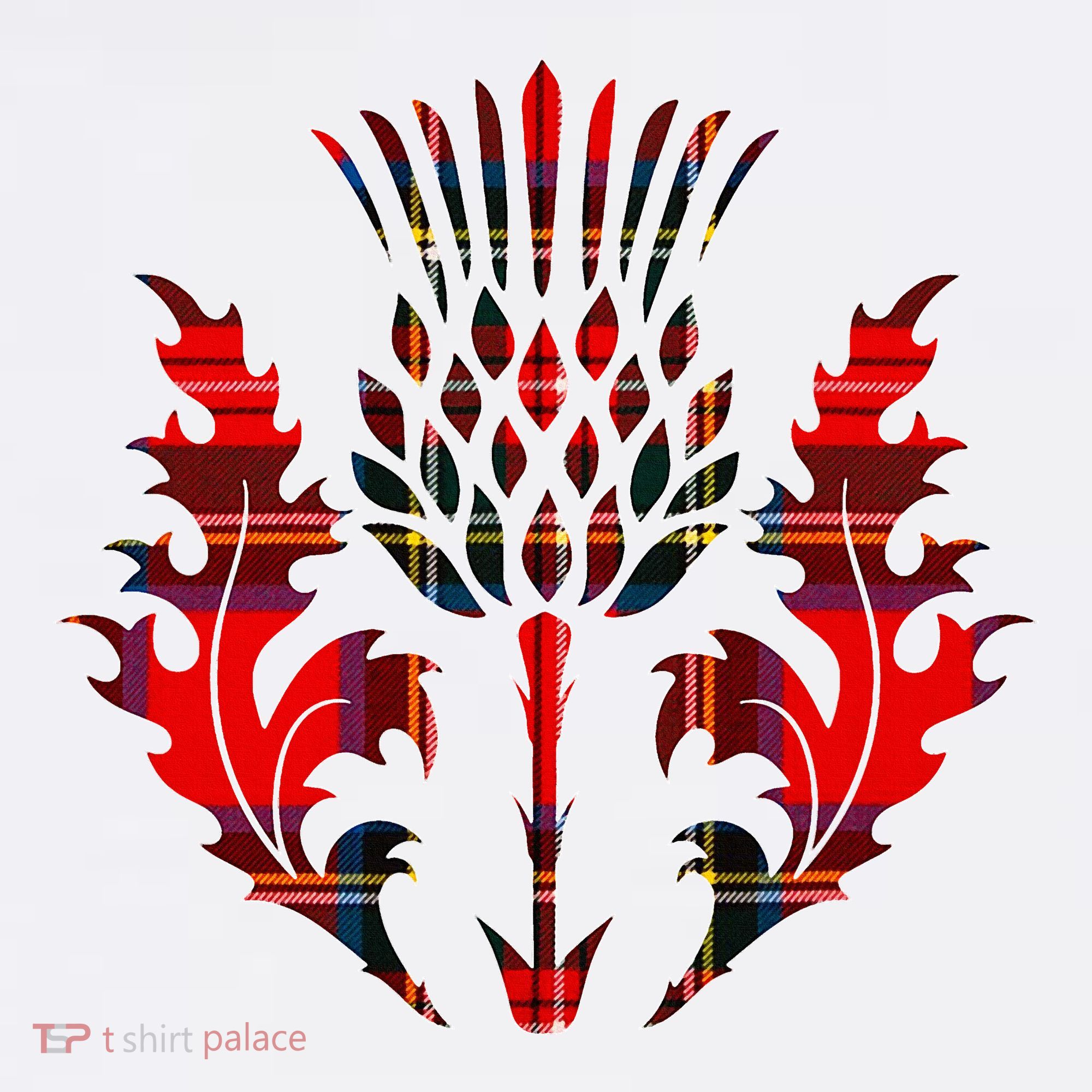 Scottish Tartan Thistle Emblem Toddler T-Shirt