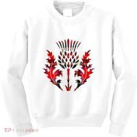 Scottish Tartan Thistle Emblem Kids Sweatshirt thumb 0