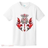 Scottish Tartan Thistle Emblem Kids T-Shirt thumb 0