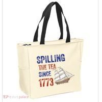 Spilling The Tea Since 1773 Tote Bag thumb 2