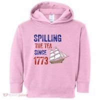 Spilling The Tea Since 1773 Toddler Hoodie thumb 0