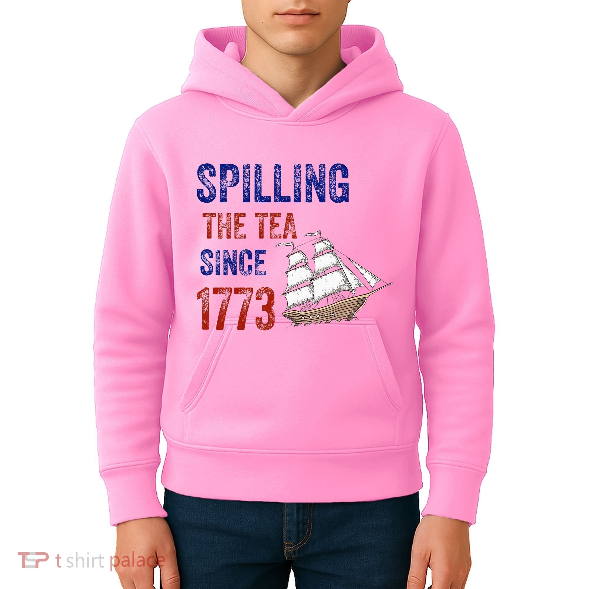 Spilling The Tea Since 1773 Kids Hoodie